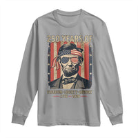 Abraham Lincoln Freedom Retro Long Sleeve Shirt 250 Years of Freedom Liberty History