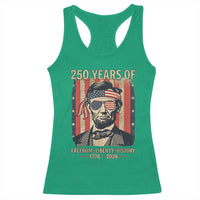 Abraham Lincoln Freedom Retro Racerback Tank Top 250 Years of Freedom Liberty History
