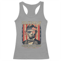 Abraham Lincoln Freedom Retro Racerback Tank Top 250 Years of Freedom Liberty History