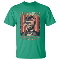 Abraham Lincoln Freedom Retro T Shirt 250 Years of Freedom Liberty History