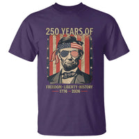 Abraham Lincoln Freedom Retro T Shirt 250 Years of Freedom Liberty History