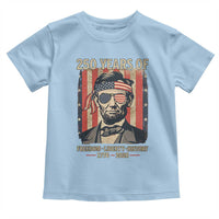 Abraham Lincoln Freedom Retro Toddler T Shirt 250 Years of Freedom Liberty History