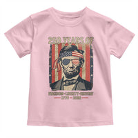 Abraham Lincoln Freedom Retro Toddler T Shirt 250 Years of Freedom Liberty History