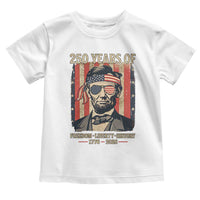 Abraham Lincoln Freedom Retro Toddler T Shirt 250 Years of Freedom Liberty History