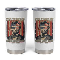 Abraham Lincoln Freedom Retro Tumbler Cup 250 Years of Freedom Liberty History