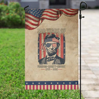 Abraham Lincoln Freedom Retro Garden Flag 250 Years of Freedom Liberty History