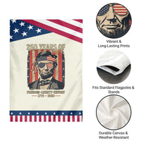 Abraham Lincoln Freedom Retro Garden Flag 250 Years of Freedom Liberty History