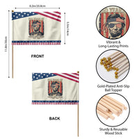 Abraham Lincoln Freedom Retro Patriotic Handheld Flag 250 Years of Freedom Liberty History