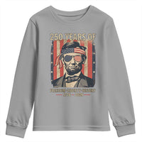 Abraham Lincoln Freedom Retro Youth Sweatshirt 250 Years of Freedom Liberty History