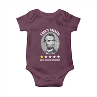 Abraham Lincoln History Teacher Baby Onesie Ford's Theatre Awful Would Not Recommend
