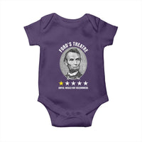 Abraham Lincoln History Teacher Baby Onesie Ford's Theatre Awful Would Not Recommend