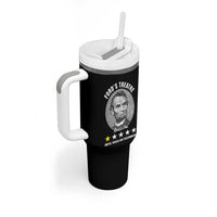 Abraham Lincoln History Teacher Tumbler With Handle Ford's Theatre Awful Would Not Recommend