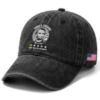 Abraham Lincoln History Teacher Washed Cotton Baseball Cap Ford's Theatre Awful Would Not Recommend