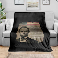 Abraham Lincoln Quote Throw Blanket American History Teacher School Presidents Day