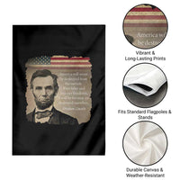 Abraham Lincoln Quote Garden Flag American History Teacher School Presidents Day