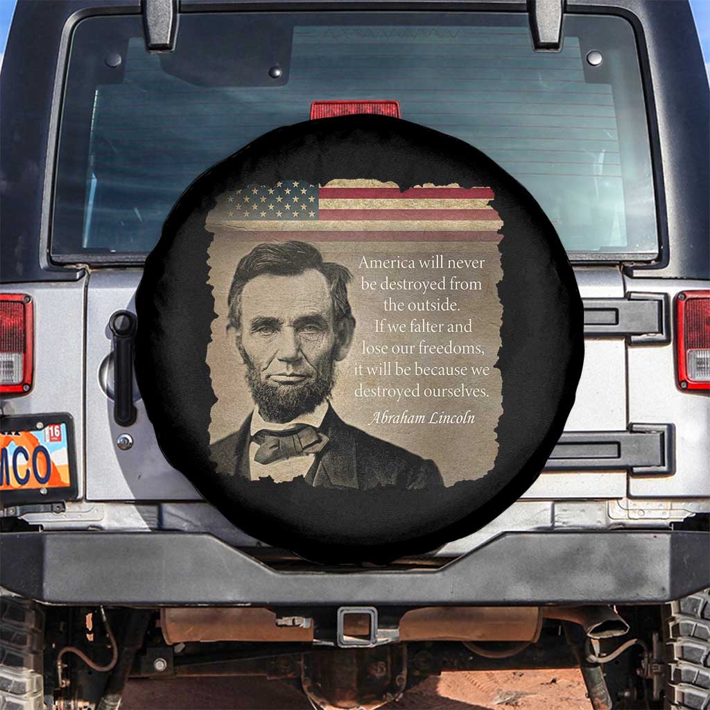 Abraham Lincoln Quote Spare Tire Cover American History Teacher School Presidents Day