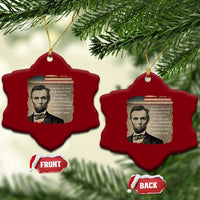 Abraham Lincoln Quote Ceramic Ornament American History Teacher School Presidents Day