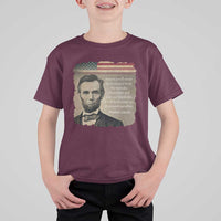 Abraham Lincoln Quote T Shirt For Kid American History Teacher School Presidents Day