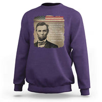 Abraham Lincoln Quote Sweatshirt American History Teacher School Presidents Day