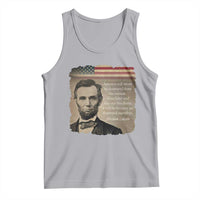 Abraham Lincoln Quote Tank Top American History Teacher School Presidents Day
