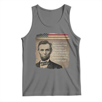Abraham Lincoln Quote Tank Top American History Teacher School Presidents Day
