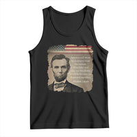Abraham Lincoln Quote Tank Top American History Teacher School Presidents Day