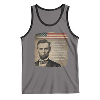 Abraham Lincoln Quote Tank Top American History Teacher School Presidents Day