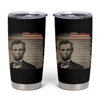 Abraham Lincoln Quote Tumbler Cup American History Teacher School Presidents Day