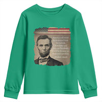 Abraham Lincoln Quote Youth Sweatshirt American History Teacher School Presidents Day