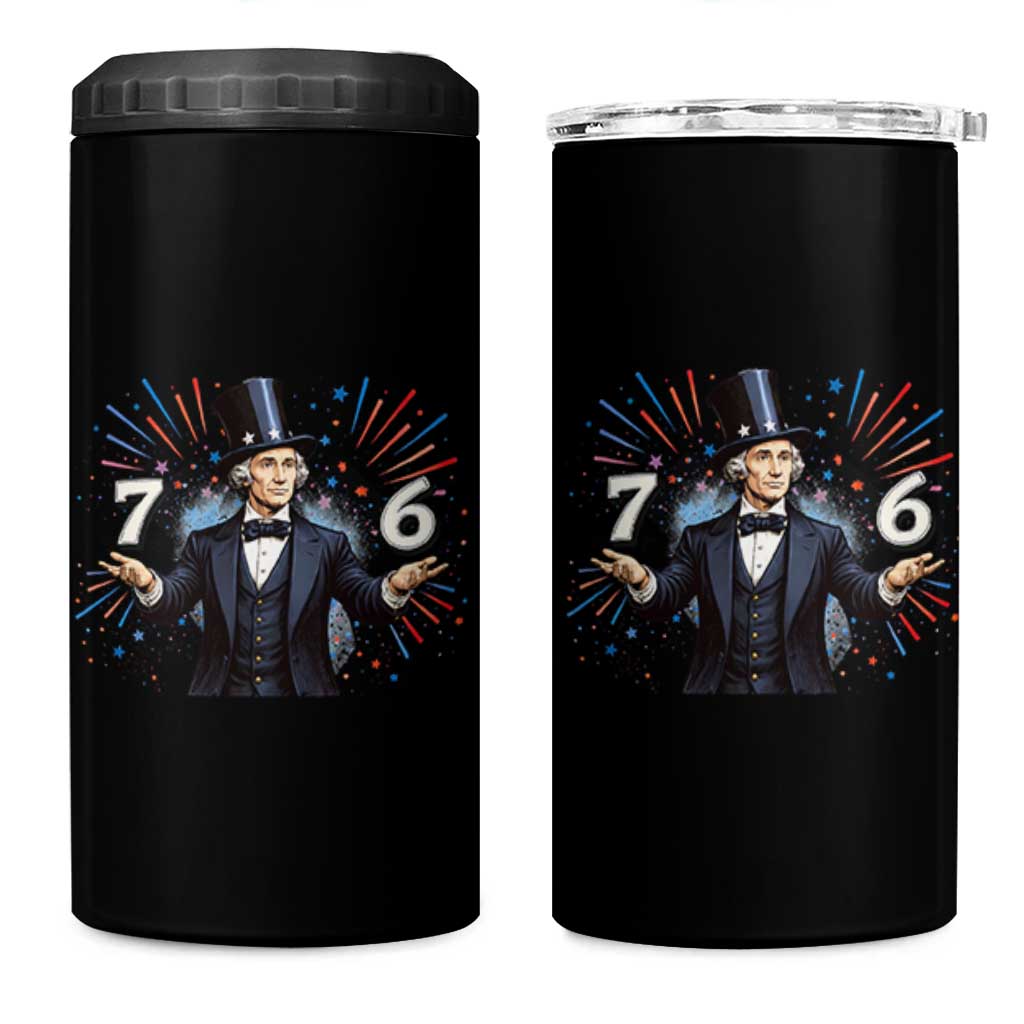 Abraham Lincoln Quote 4 in 1 Can Cooler Tumbler American History Presidents Day