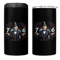 Abraham Lincoln Quote 4 in 1 Can Cooler Tumbler American History Presidents Day