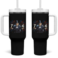 Abraham Lincoln Quote Tumbler With Handle American History Presidents Day