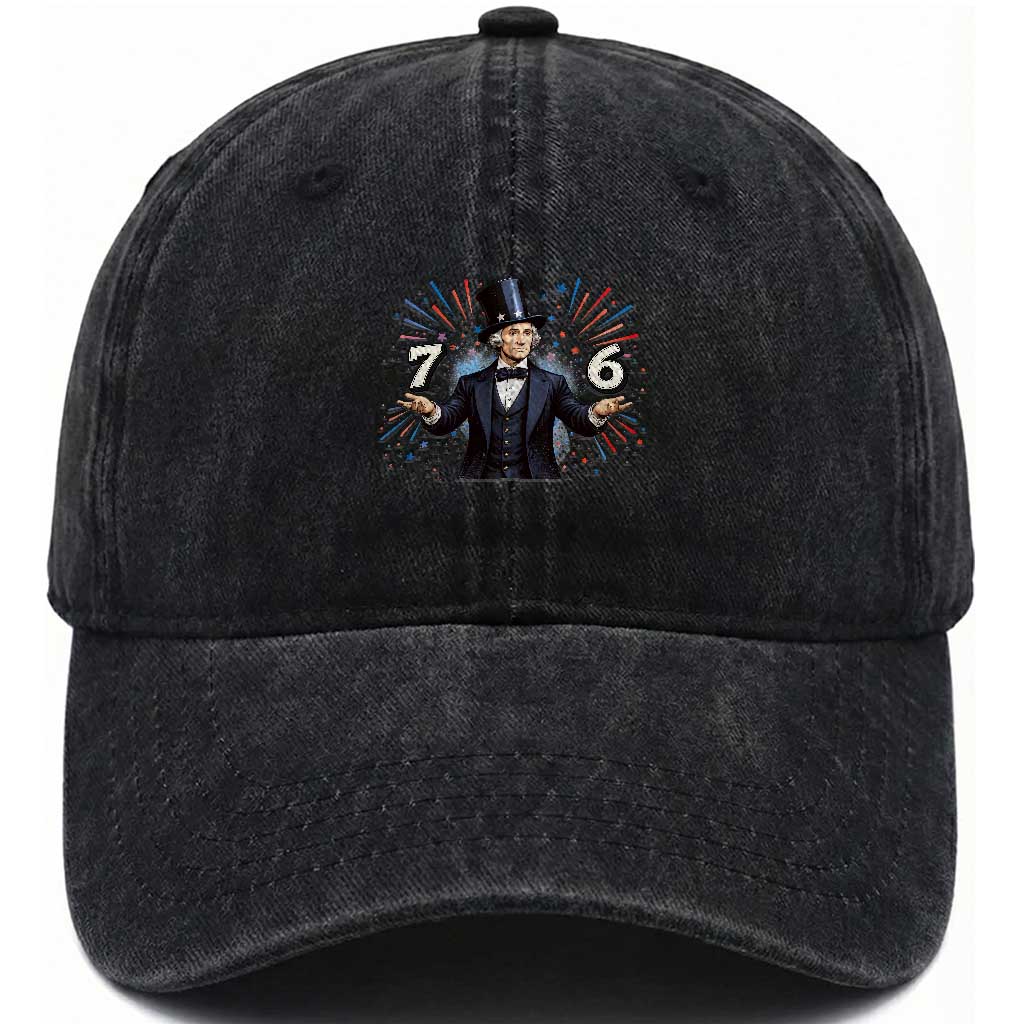 Abraham Lincoln Quote Washed Cotton Baseball Cap American History Presidents Day