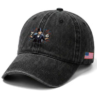 Abraham Lincoln Quote Washed Cotton Baseball Cap American History Presidents Day