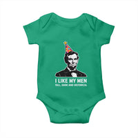 Abraham Lincoln American History Presidents Day Baby Onesie I Like My Men Tall Dark and Historical