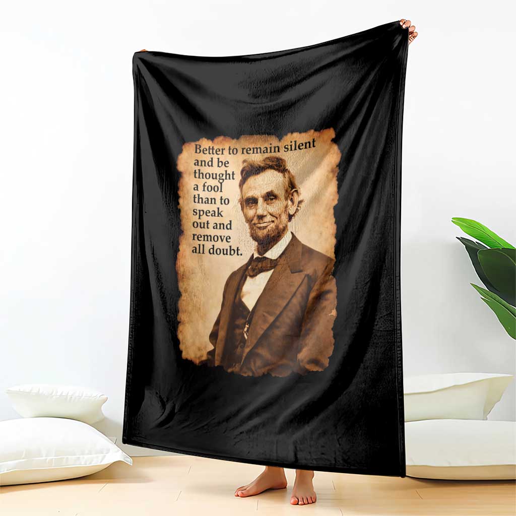 Abraham Lincoln American History Teacher School Throw Blanket