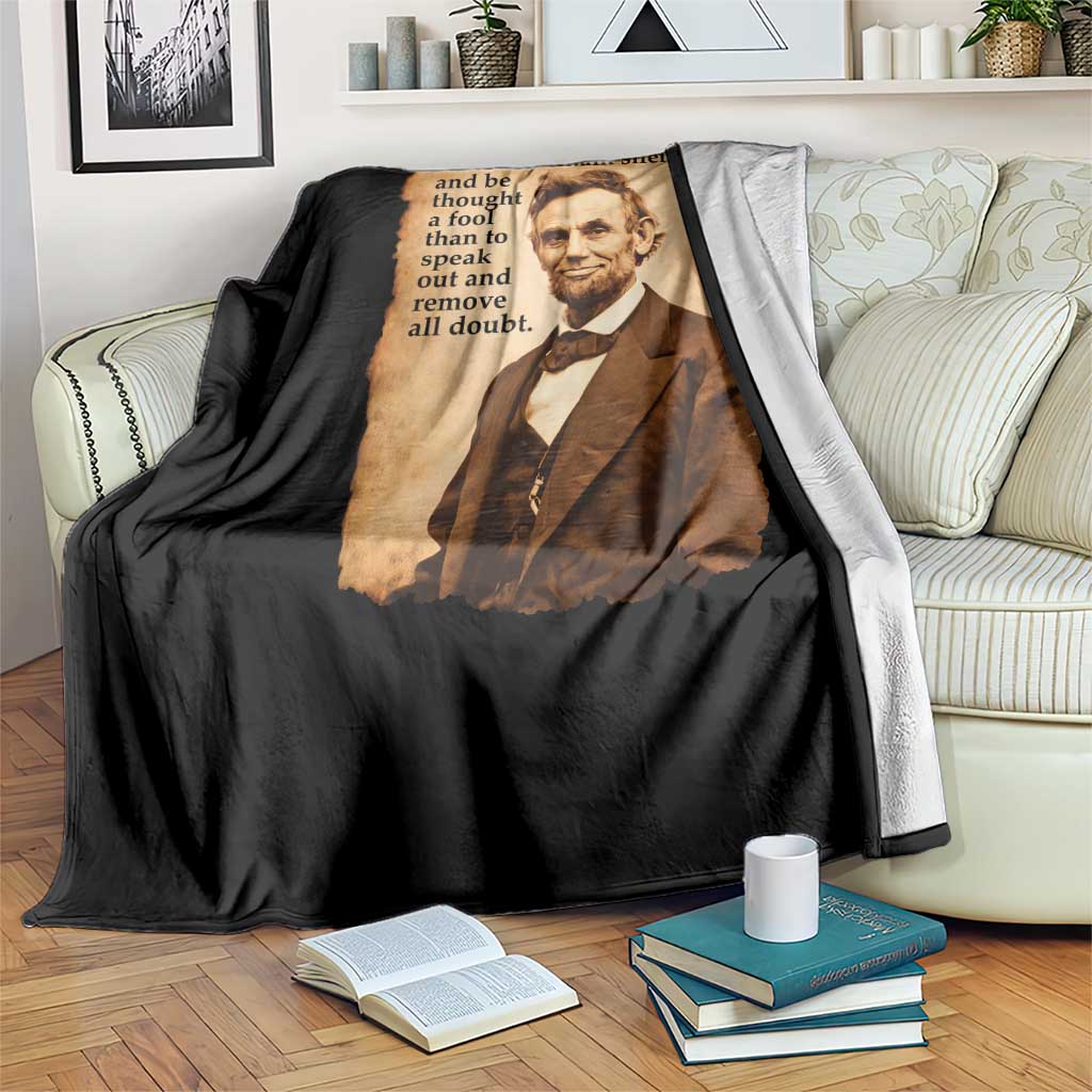 Abraham Lincoln American History Teacher School Throw Blanket