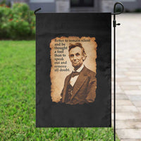 Abraham Lincoln American History Teacher School Garden Flag
