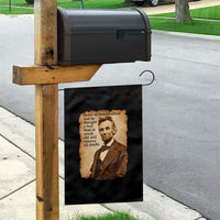 Abraham Lincoln American History Teacher School Garden Flag