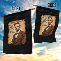 Abraham Lincoln American History Teacher School Garden Flag