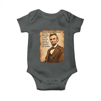 Abraham Lincoln American History Teacher School Baby Onesie