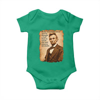 Abraham Lincoln American History Teacher School Baby Onesie