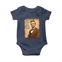 Abraham Lincoln American History Teacher School Baby Onesie