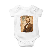 Abraham Lincoln American History Teacher School Baby Onesie