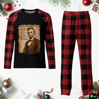 Abraham Lincoln American History Teacher School Plaid Pajama Set