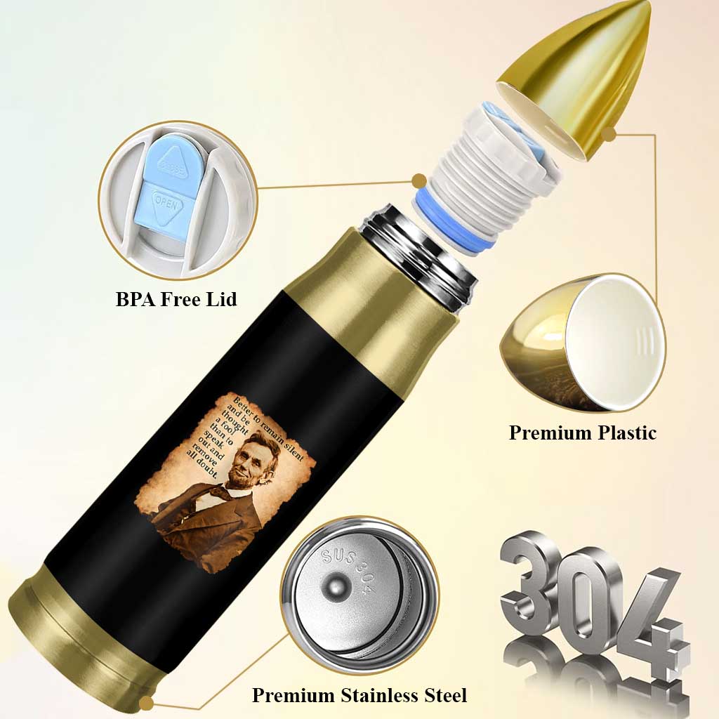 Abraham Lincoln American History Teacher School Bullet Tumbler