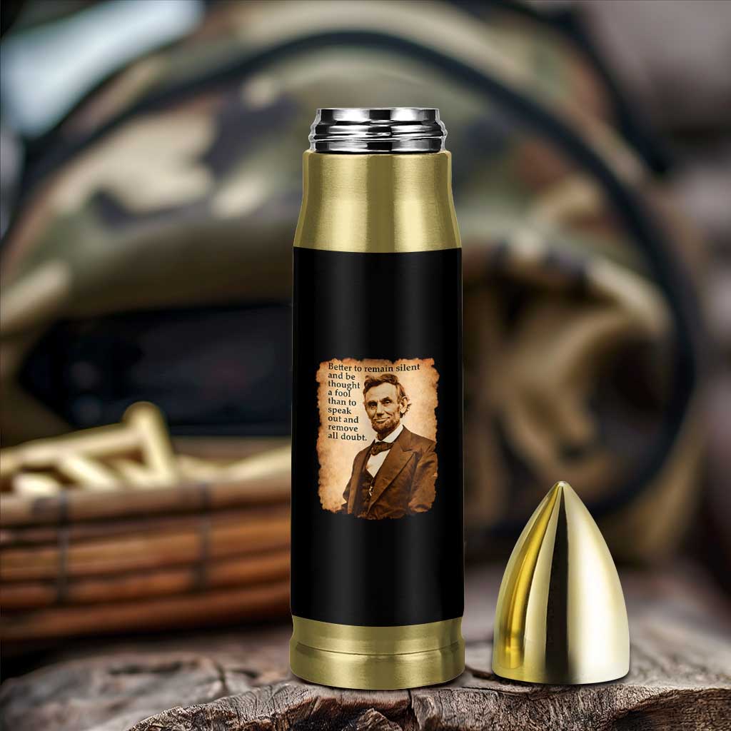 Abraham Lincoln American History Teacher School Bullet Tumbler