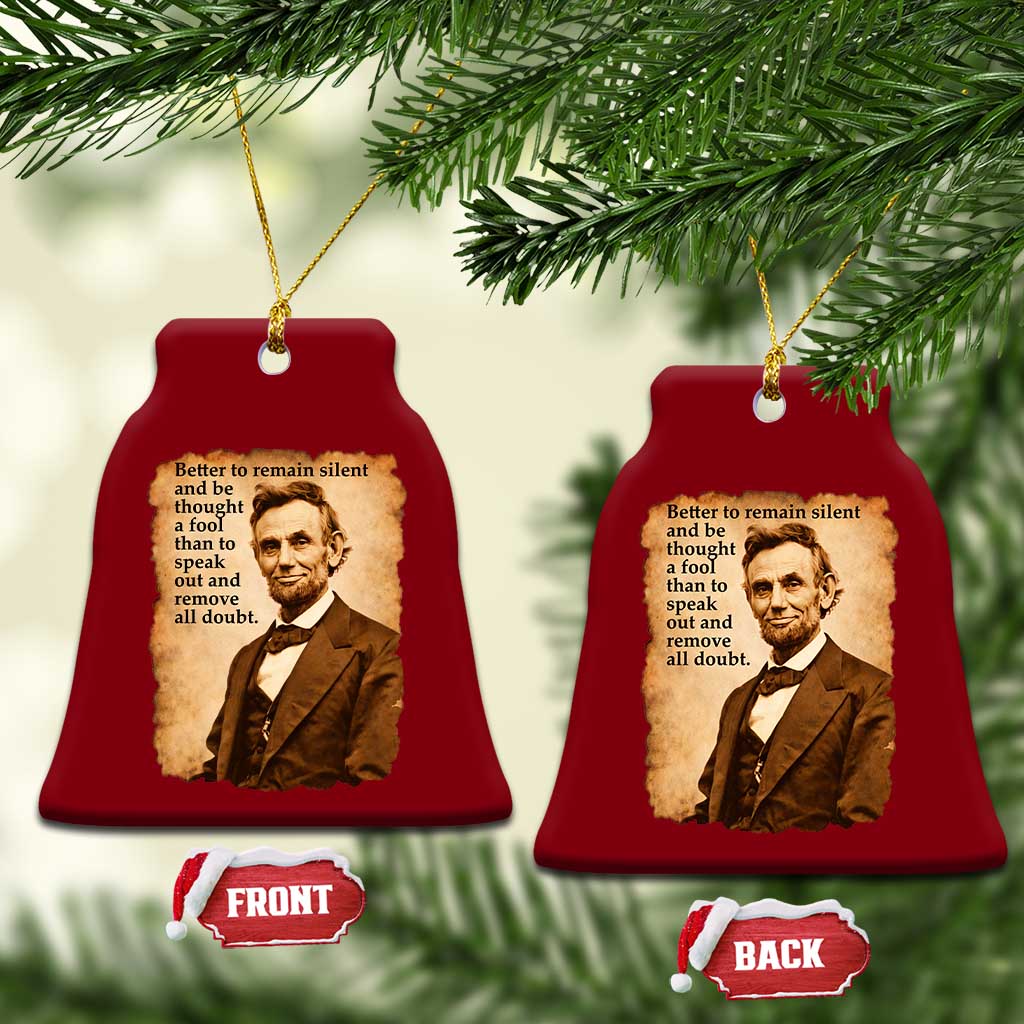 Abraham Lincoln American History Teacher School Ceramic Ornament