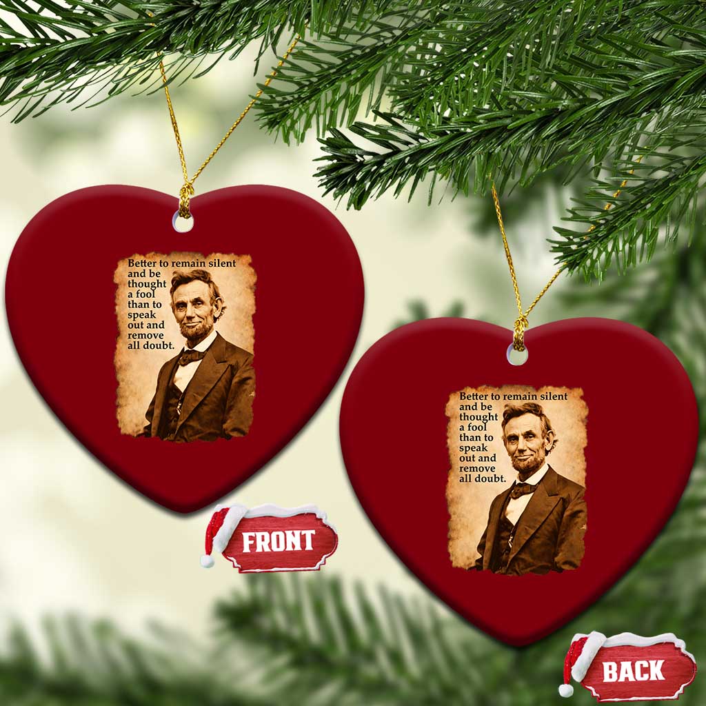 Abraham Lincoln American History Teacher School Ceramic Ornament