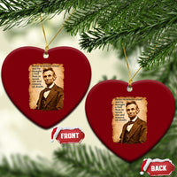 Abraham Lincoln American History Teacher School Ceramic Ornament